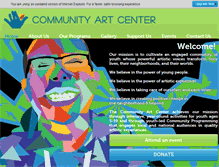 Tablet Screenshot of communityartcenter.org